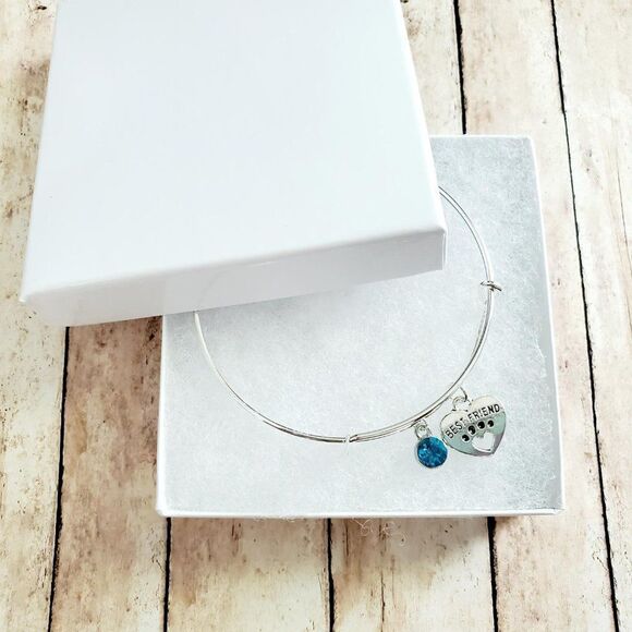 Best Friend Paw Print Charm Bracelet - Picture 5 of 11